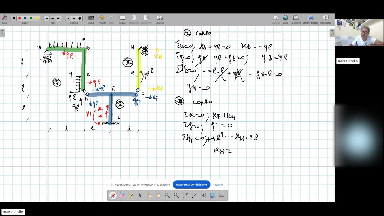 STRUTTURA ISOSTATICA CON 3 CORPI