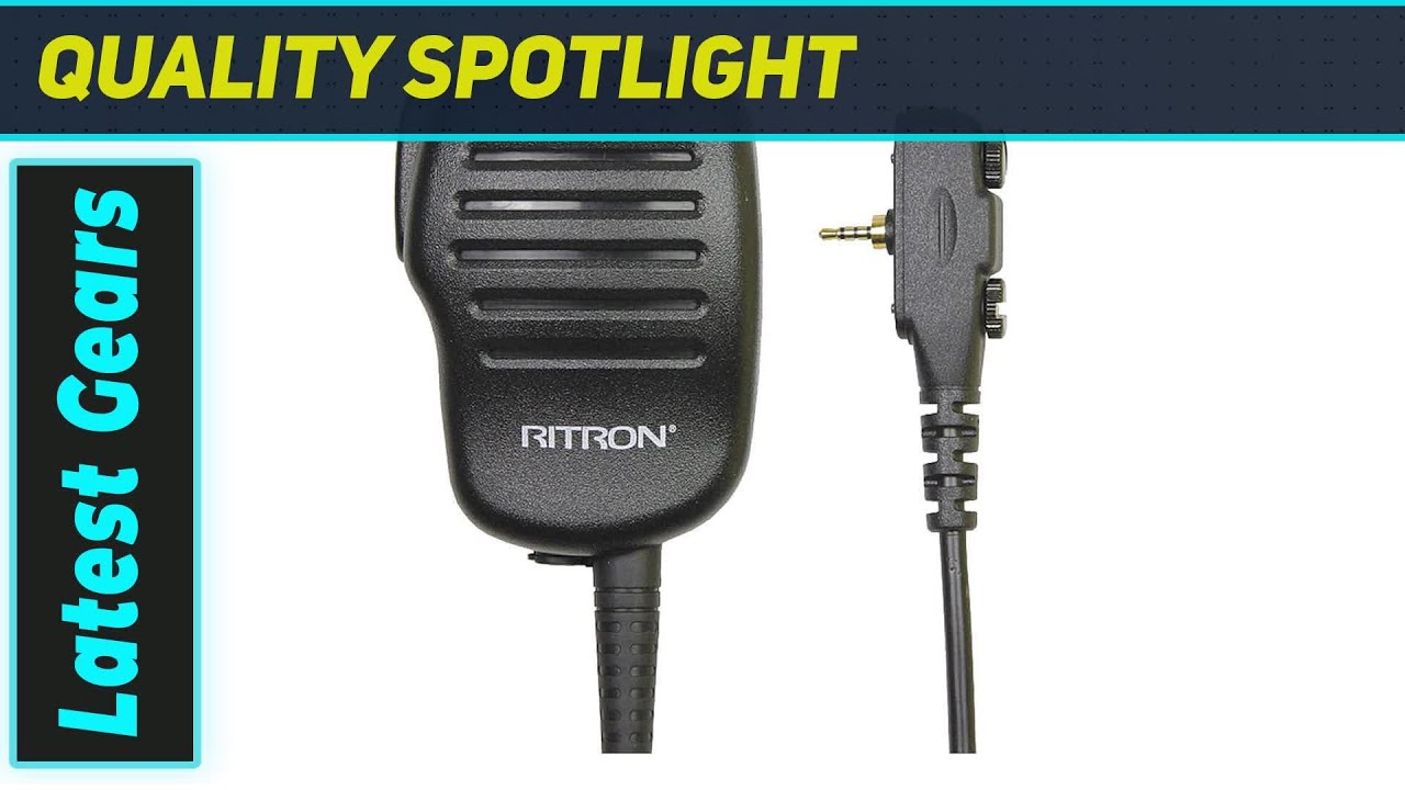 RITRON Polycarbonate Remote Speaker Mic: Unmatched Durability & Clear Audio
