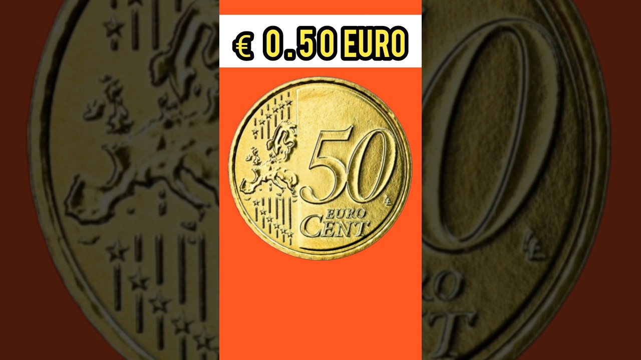 50 Euro Cent Coin in Hindi | € 0.5 | Ireland | Map Of EU | Irish Harp 