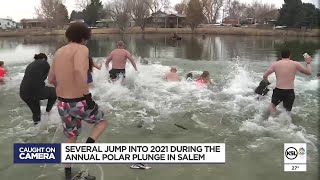 Several Jump Into 2021 During Annual Polar Plunge In Salem