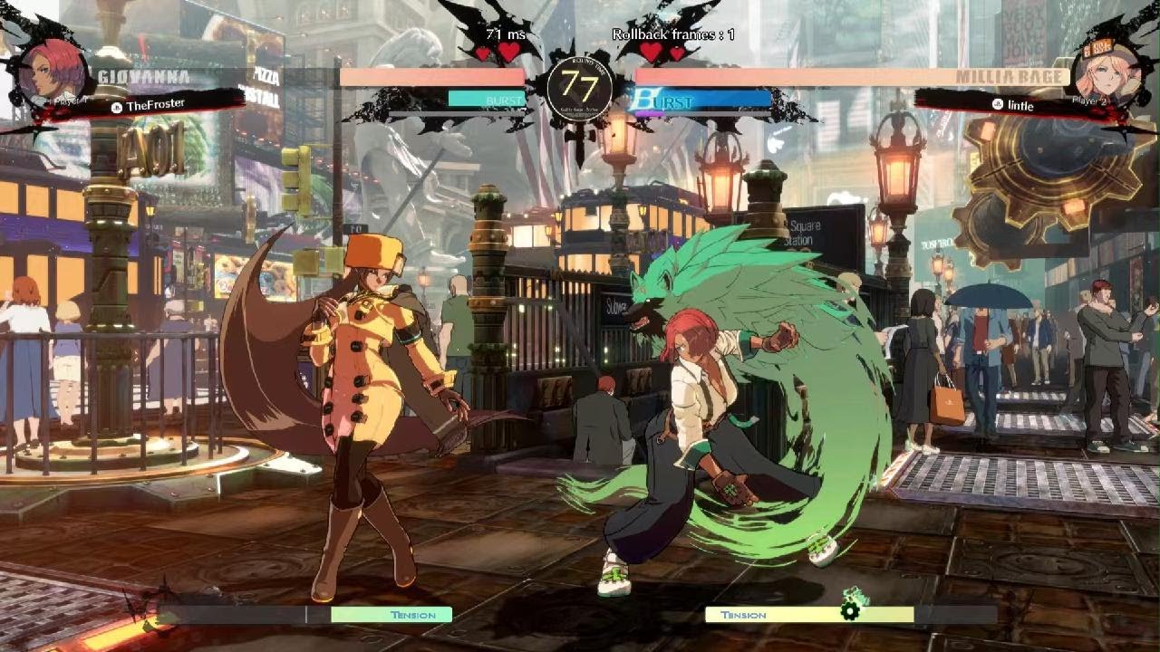 Guilty Gear: Strive (PS5) Online Mode - Giovanna (me) vs. Millia Rage