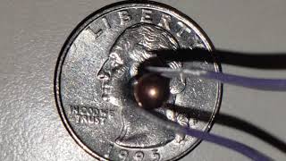 1995 P US QUARTER DOUBLE ROCKWELL TEST MARK OBVERSE