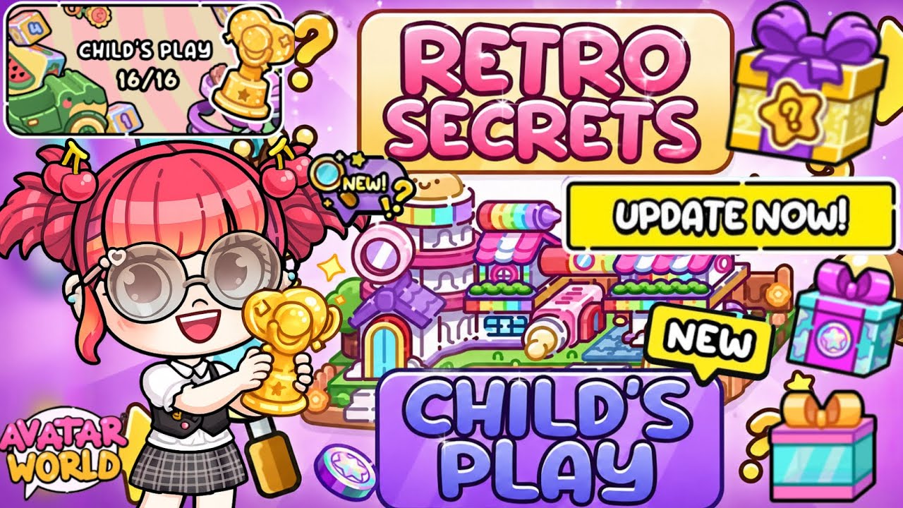 RETRO CHILD'S PLAY SECRET IN AVATAR WORLD DAYCARE | PAZU