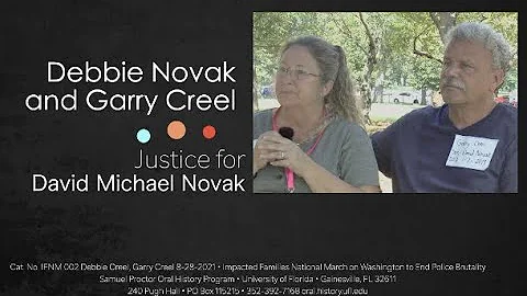 An interview with Debbie Novak and Garry Creel, Au...