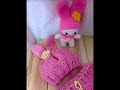 GORRO Y CALZONCITO DE BEBE- TEJIDO A DOS AGUJAS Y CROCHET- BORGNIA ARTES INTEGRADAS