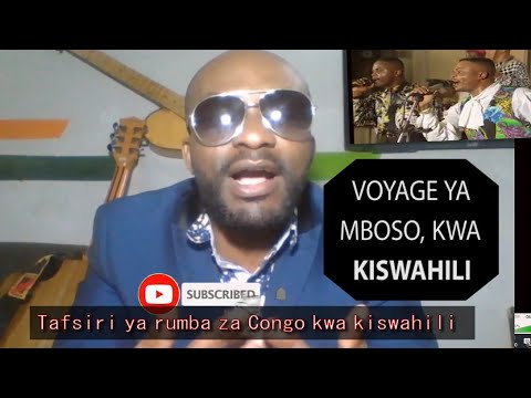 2 Août VOYAGE YA MBOSO SAFARI YA MBOSO KWA KISWAHILI BCBG WENGE MUSICA 