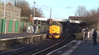 BR Large Logo class 37402 Thrashing through Lawrence Hill
