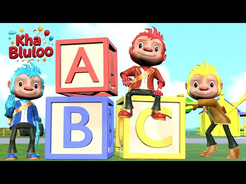 ABC Song | Learning Alphabet With Friend | KhaBluloo Nursery Rhymes & Kids Song