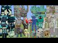 ALL MUTANT WARDENS &amp; PILLAGERS VS ALL MUTANT GUARDIANS &amp; IRON GOLEM MOBS BATTLE IN MINECRAFT