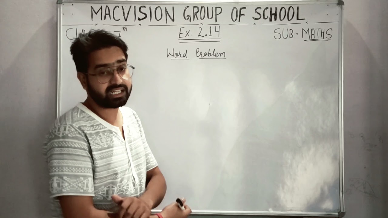 Class-7 word problems (Ex. 2.14 que. No. 1 to 4)