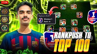EFOOTBALL DIVISION RANKPUSH 🛑 || ROAD TO TOP 100 ☠️🔥