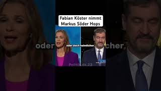 Fabian Köster nimmt Markus Söder Hops im Interview #politik #lustig #satire #foryou #deutschland