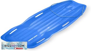 Slippery Racer Downhill Xtreme Flexible Adults and Kids Plastic Toboggan Snow Sled Review