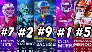 *UPDATED* Top 10 QB's in CUT 26!