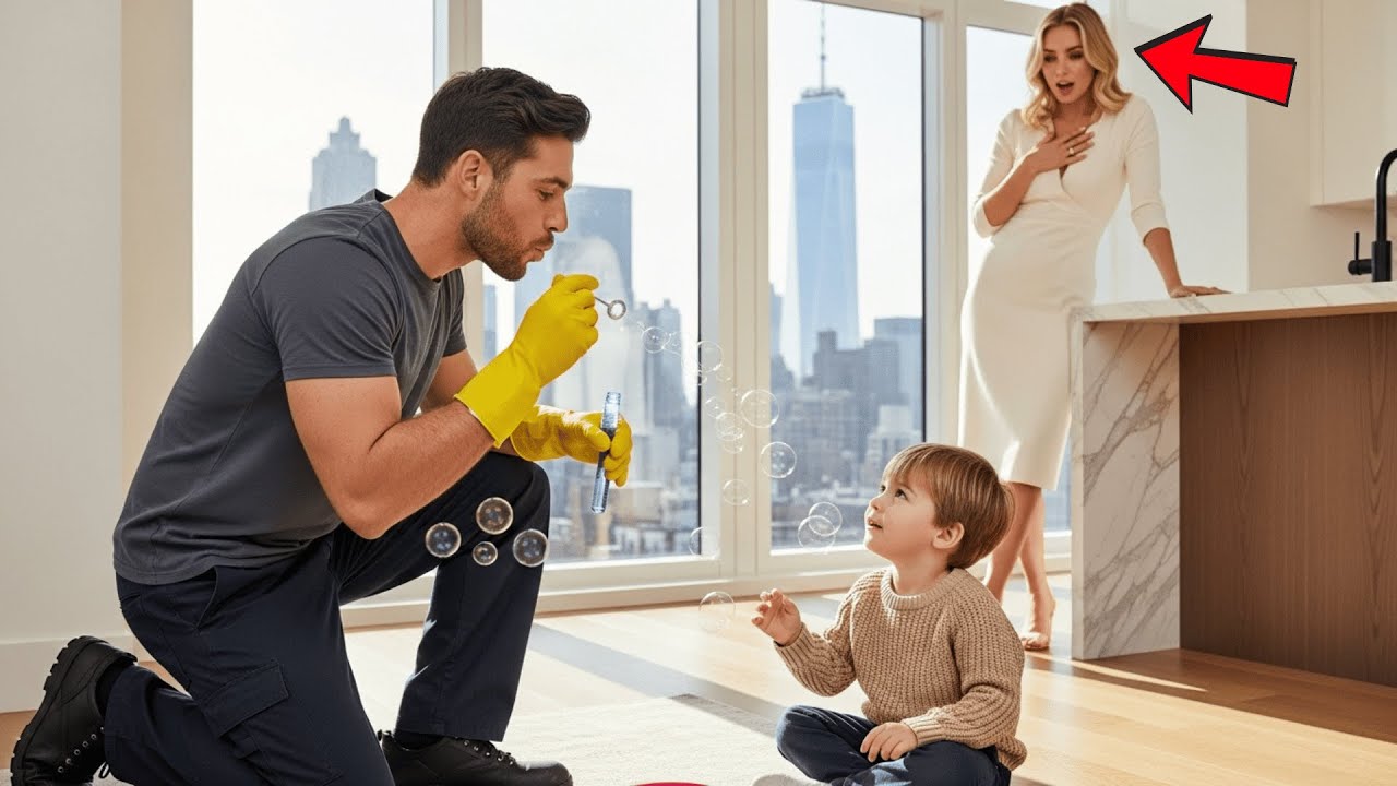 Millionaire Woman Fired Single Dad Janitor For Blowing Bubbles — Then His Autistic Son Spoke First