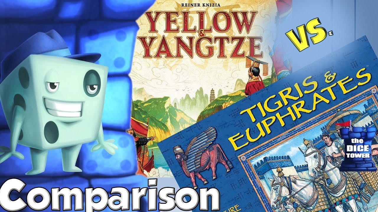 Yellow & Yangtze vs.  Tigris & Euphrates Comparison - with Tom Vasel