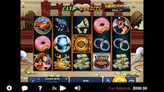 Demo gameplay of Cash Bandits by RTG Slots screenshot 5