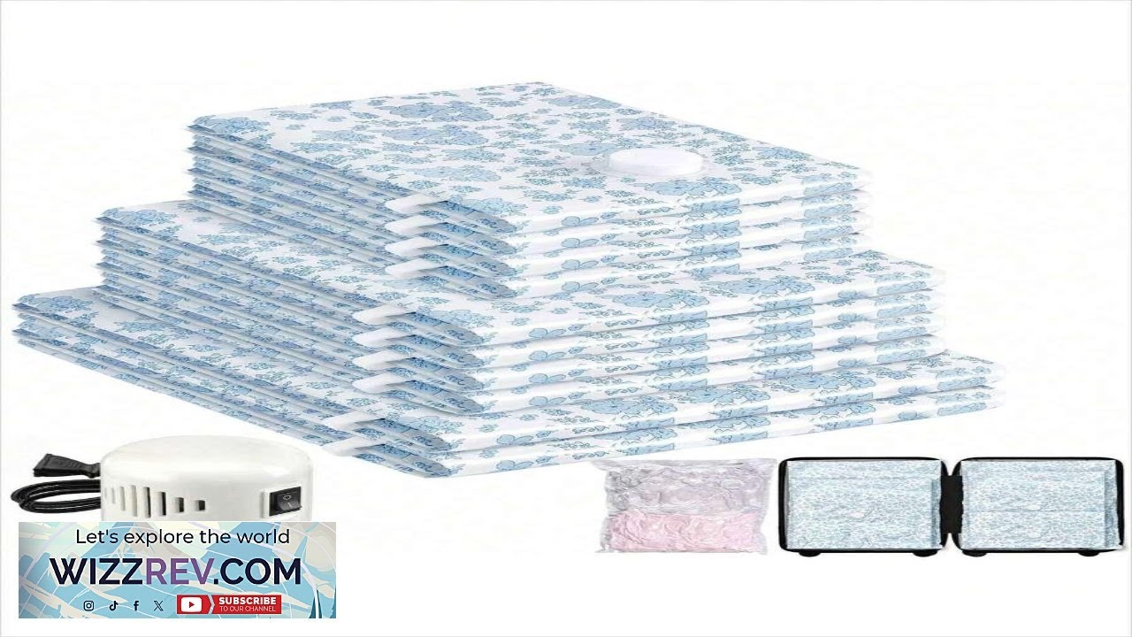 10 Pack Vacuum Storage Bag With Electric Pump Vacuum Sealing Bag Suitable