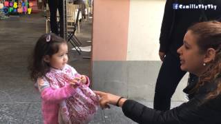 Em địu búp bê đi shopping l Em trò chuyện với mấy cô (lúc này LyLy 35 tháng)