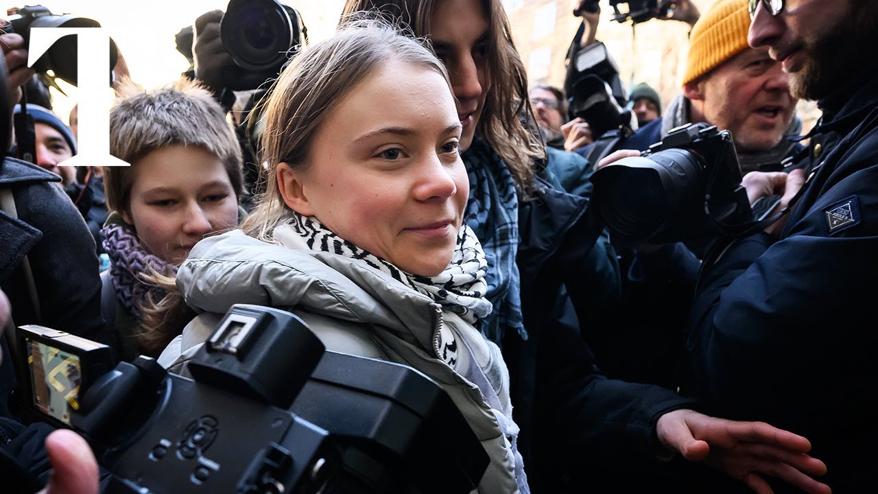 Greta Thunberg arrives at court charged with public order offence