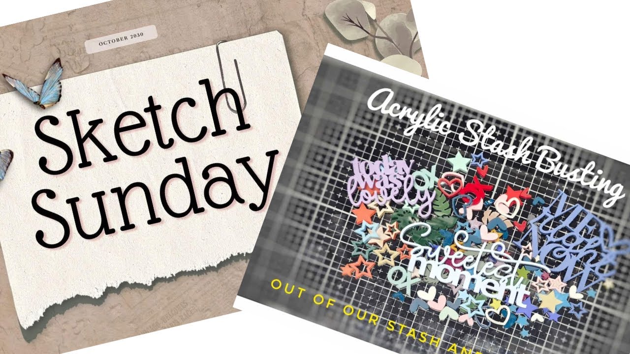 Sketch Sunday | Acrylic Stash Busting | Doodlebug | Today Furever