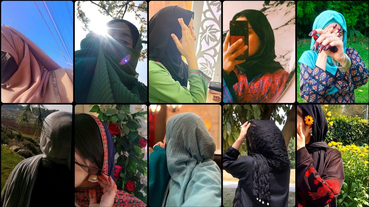 Face hide hijabi girls DPS for Whatsapp Instagram 