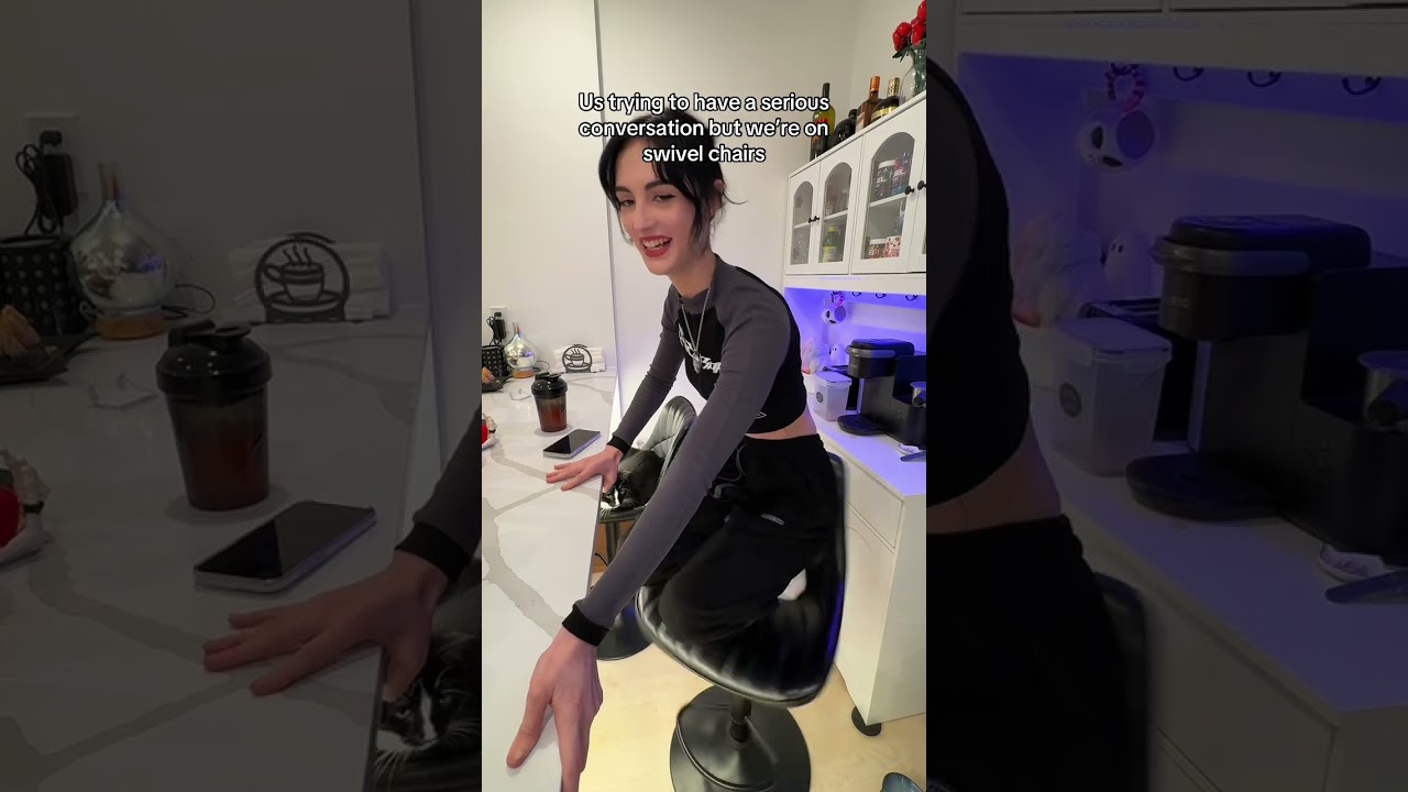 Trying to Have a Serious Conversation on Swivel Chairs😭 @1kyle8 #relatable #relatablecontent