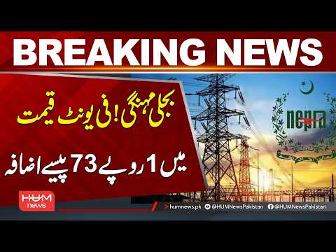 Electricity Prices Hiked! Per Unit Rate Increased by Rs 1.73 | Breaking News| Hum News | Pakistan