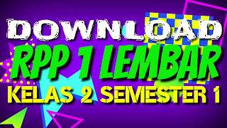 DOWNLOAD RPP 1 LEMBAR | Kelas 2 Semester 1