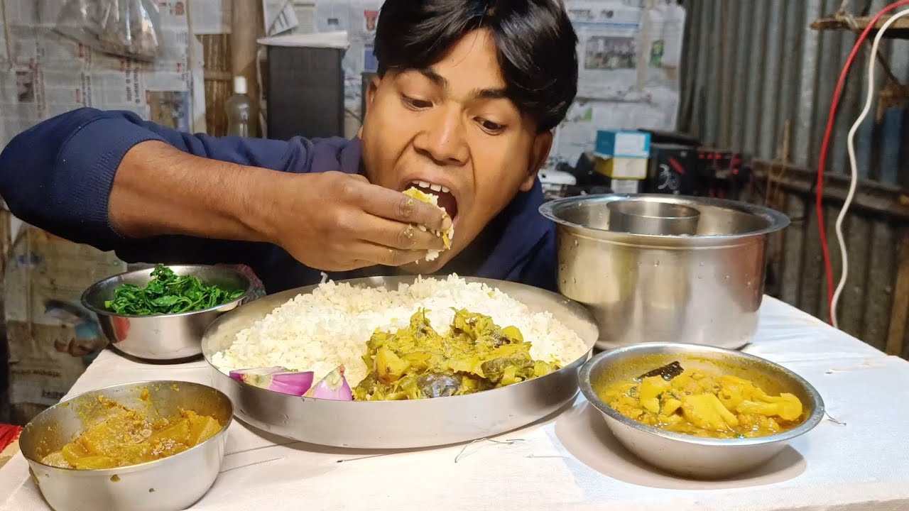 Aloo Curry  Saag & Rice Plate | Desi Food That Hits Different 