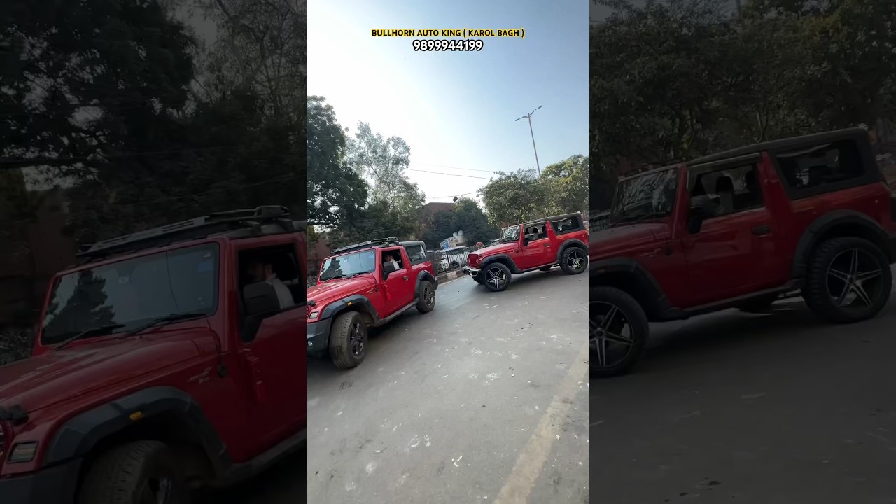 😍 Red Thar Modified By BULLHORN AUTO KING 😱🔥🔥 