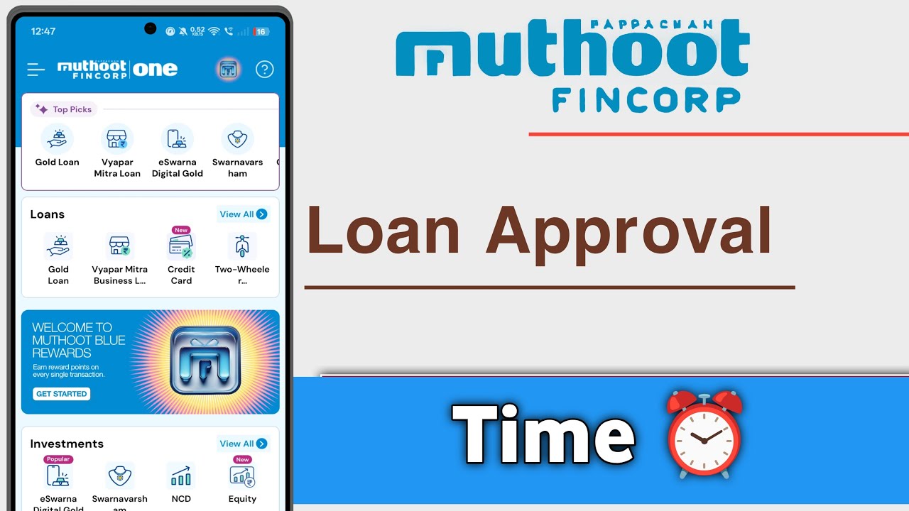 Muthoot FinCorp Loan Approval Time
