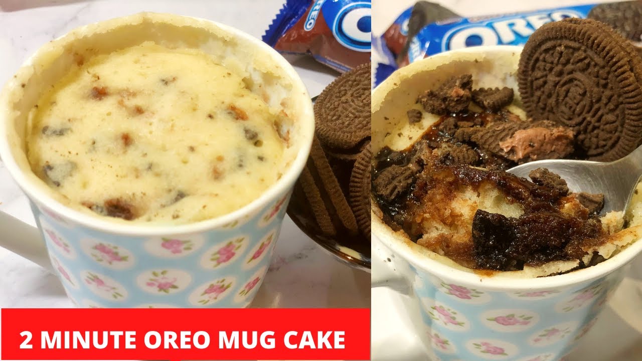 2 MINUTE OREO MUG CAKE RECIPE | OREO CAKE IN MICROWAVE | EASY EGGLESS MICROWAVE OREO MUG CAKE RECIPE | Deepali Ohri