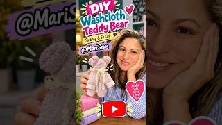 Make a no sew teddy bear washcloth