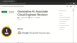 Generative AI: Associate Cloud Engineer Revision | #qwiklabs | #ARC121
