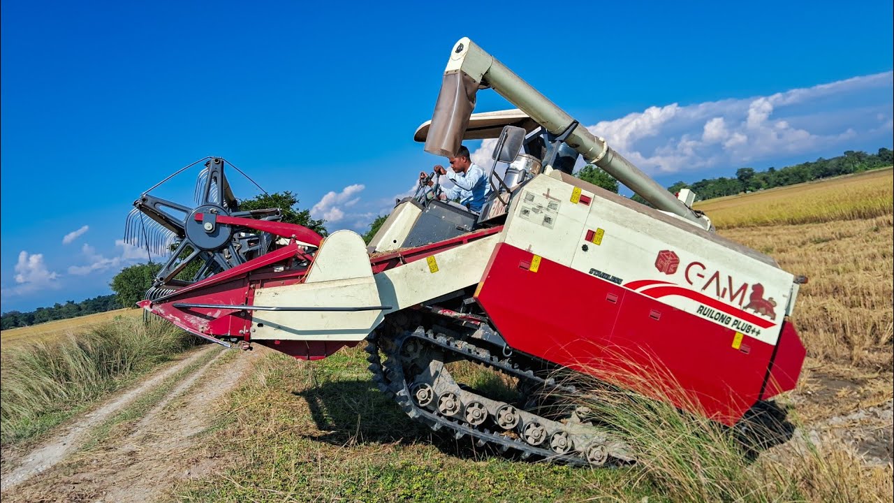 Dhan kata gadi | GAM Harvest Machine | New Agriculture Equipment | Tractor video | Harvester