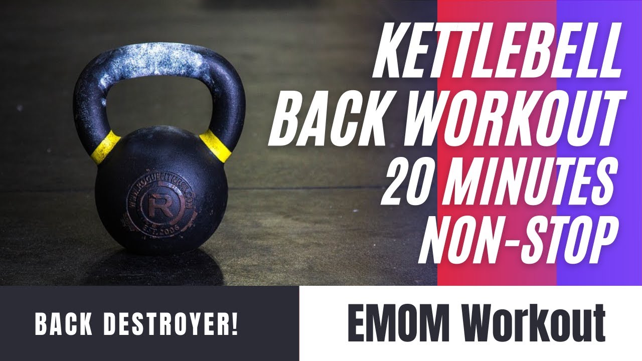 Kettlebell Back Workout 20 minutes EMOM Workout Non Stop