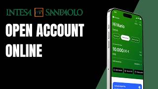 how to open intesa sanpaolo account online