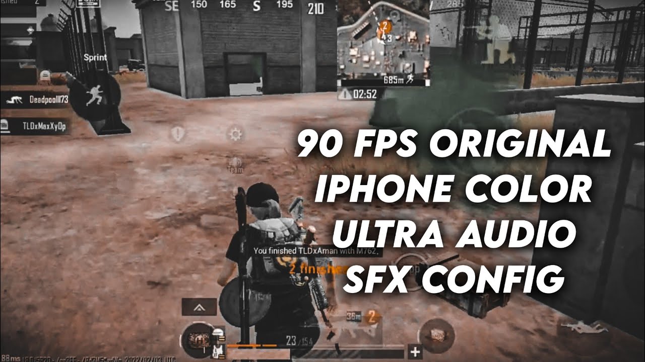 BGMI1.8 90 FPS Config + Ultra Audio Sfx + Original Iphone Color Config | Bgmi 1.8
