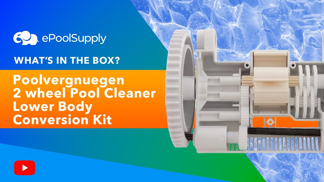 What's in the Box: Poolvergnuegen 2 wheel Pool Cleaner Lower Body Conversion Kit
