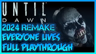 Until Dawn 2024 Remake Full Playthrough Everyone Lives: First/Blind Reactions + Commentary