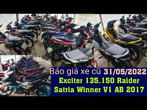 Video Báo giá xe cũ; lên Raider Satria Winner V1 Exciter... - youtube