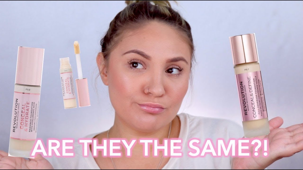 MAKEUP REVOLUTION CONCEAL & HYDRATE FOUNDATION & CONCEALER FIRST