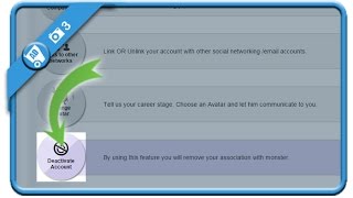 how to delete monster account