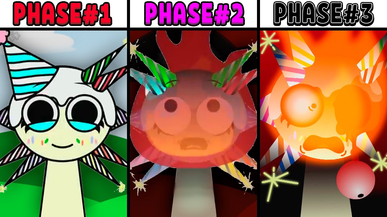 All Phases in New Incredibox Sprunki 3 of Funfetti: From Phase 1 to Phase 3