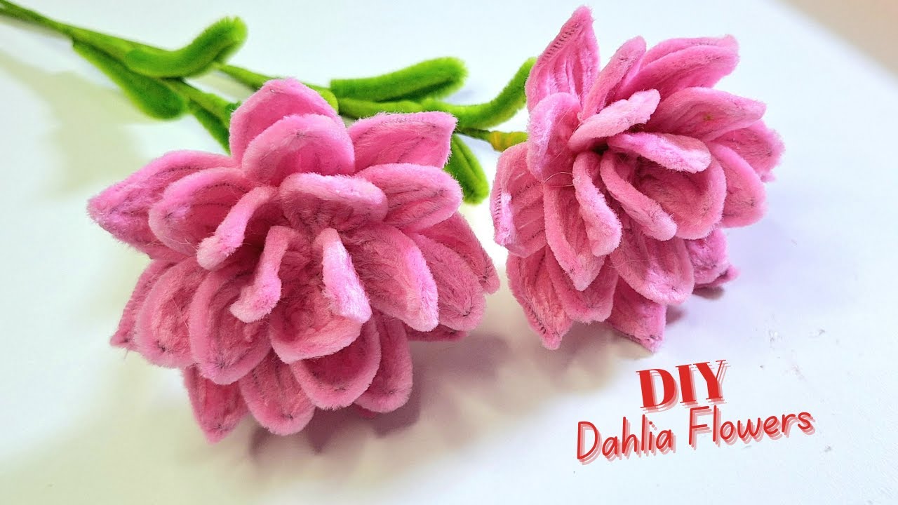 CREATE Your Own Dahlia Flowers with Easy Pipe Cleaner Crafts!
