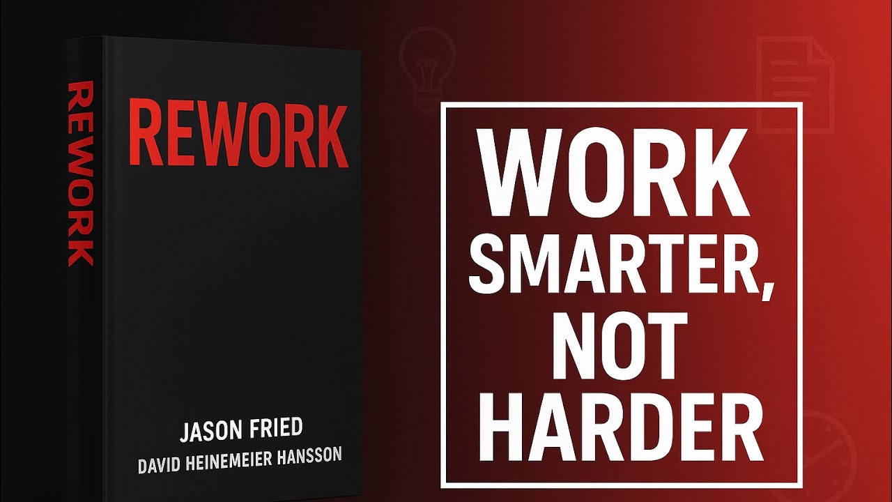 REWORK Book Summary in Hindi | Work Smarter, Not Harder | Jason Fried & David Heinemeier Hansson