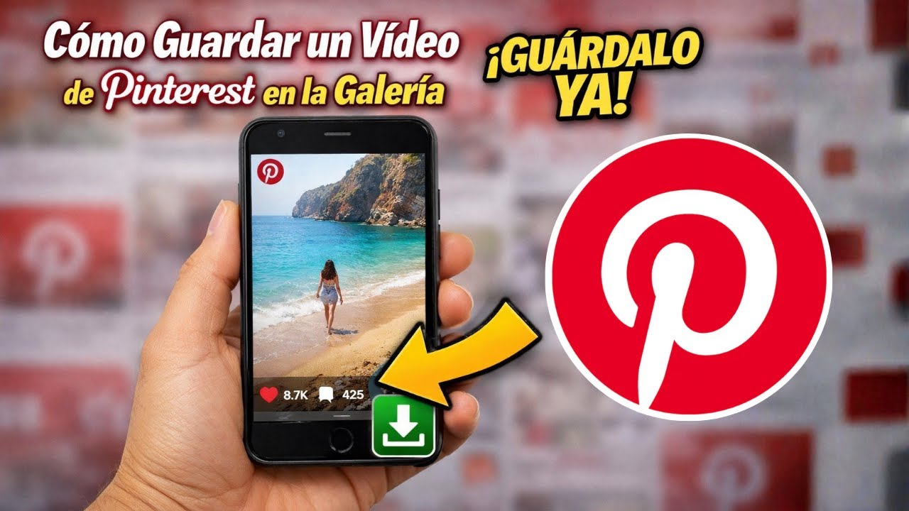 🔴 Cómo GUARDAR un VIDEO de PINTEREST en la GALERÍA (Truco 2026 para iPhone & Android)