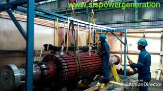 Rewinding Rotor Turbo Generator #1,  45MVA, 3600 RPM.
