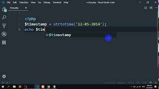 How to convert date to timestamp in PHP